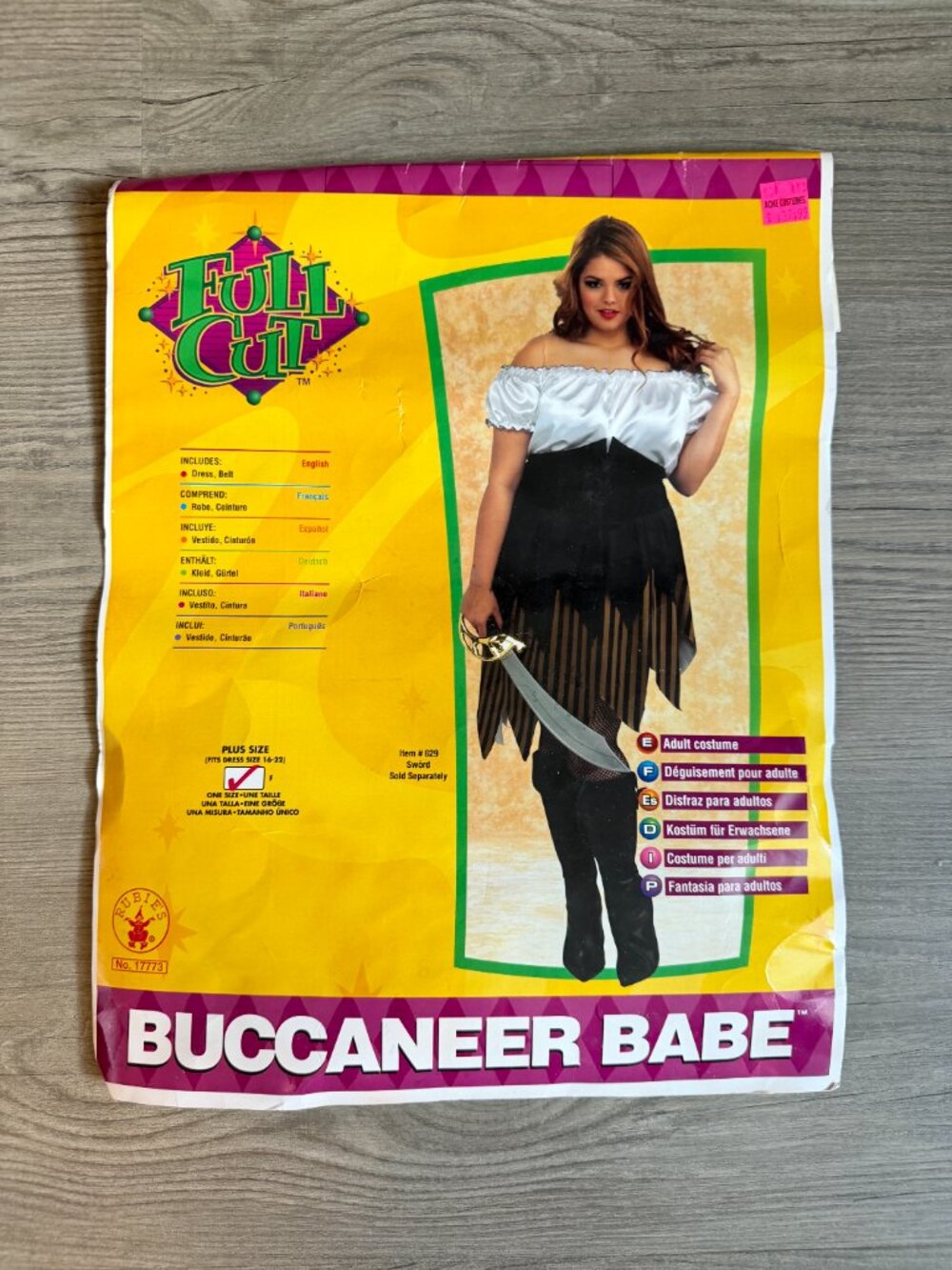 Rubie's Buccaneer Babe Pirate Halloween Costume Plus Size 16-22